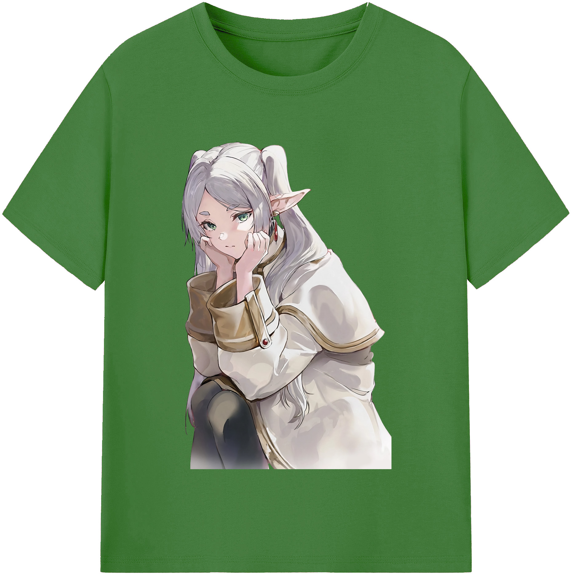 （画像用） 葬送のフリーレン Frieren レディースカジュアルプリントTシャツ（綿100％）